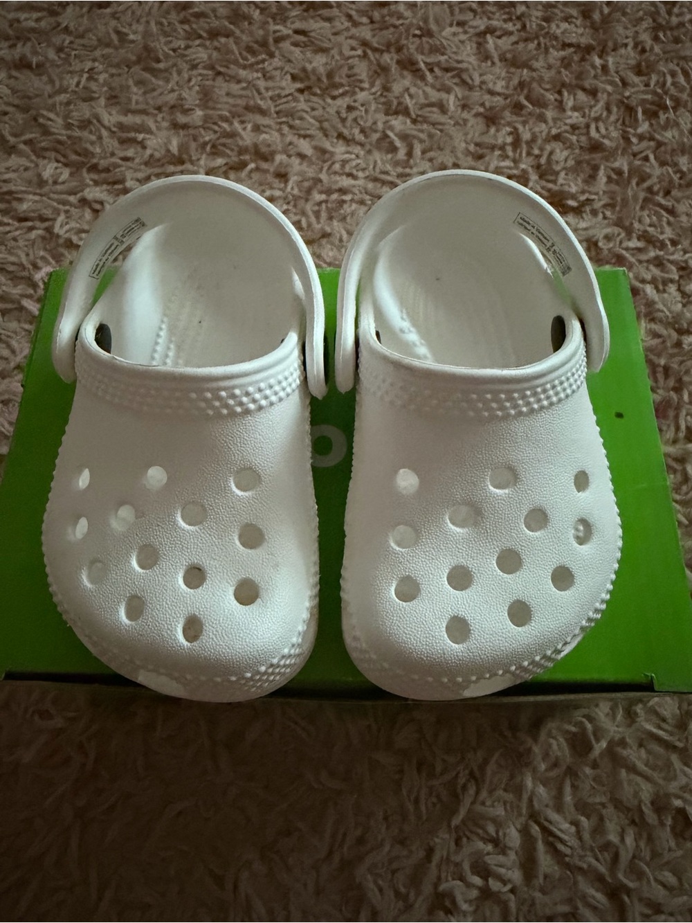 CROCS Kids White Vented Slip-On Clog